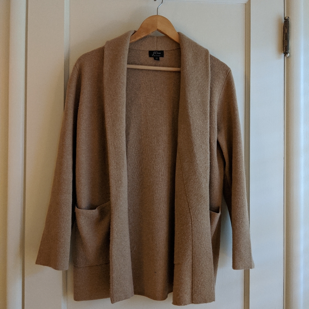 J. Crew open front cashmere cardigan xs